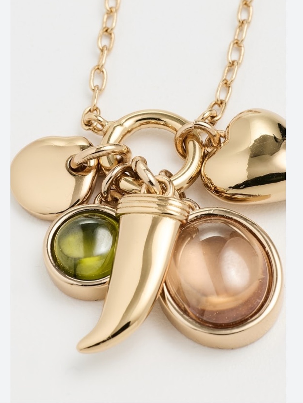 Madewell Chunky Oval Pendant Layer Pack Necklace - Polished Bronze